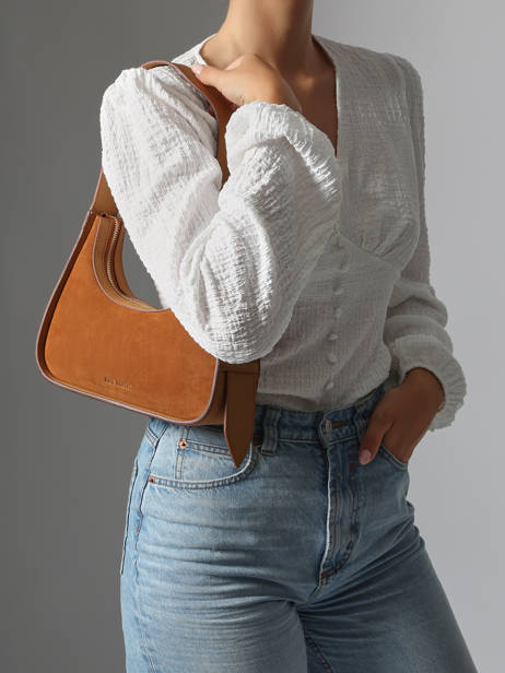 Schoudertas La Suite Leder Paul marius Oranje la suite VICTXSUI ander zicht 1